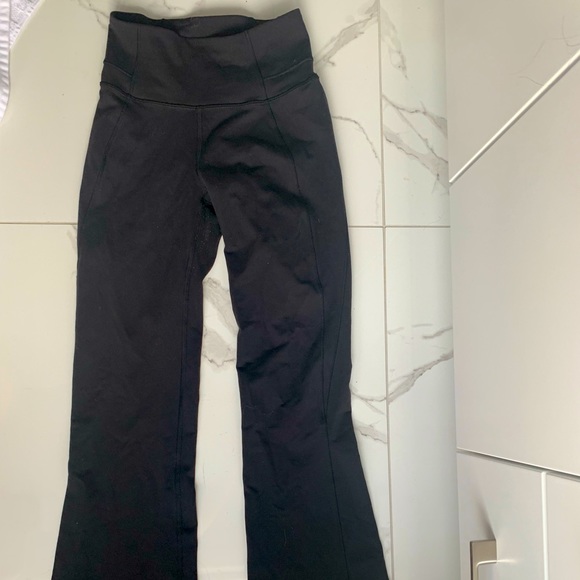 Black Lululemon Flare Pants - Picture 2 of 3